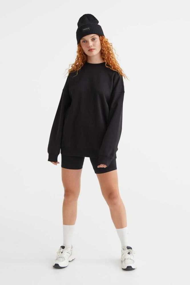 Sudaderas H&M Oversized Mujer Grises Oscuro | 705319GFV