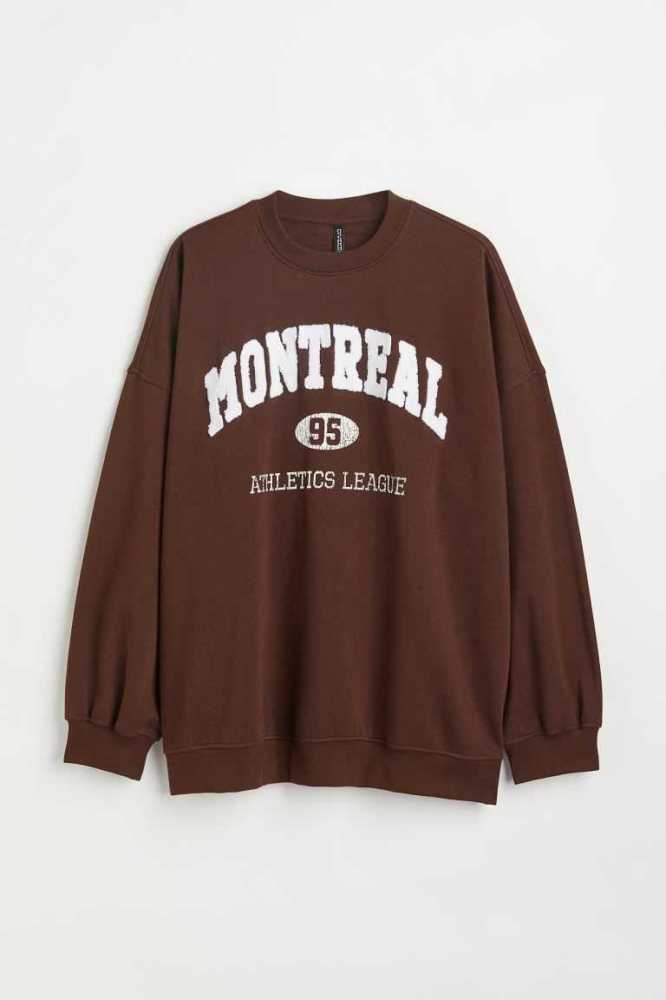 Sudaderas H&M Oversized Mujer Negros | 382794YJM