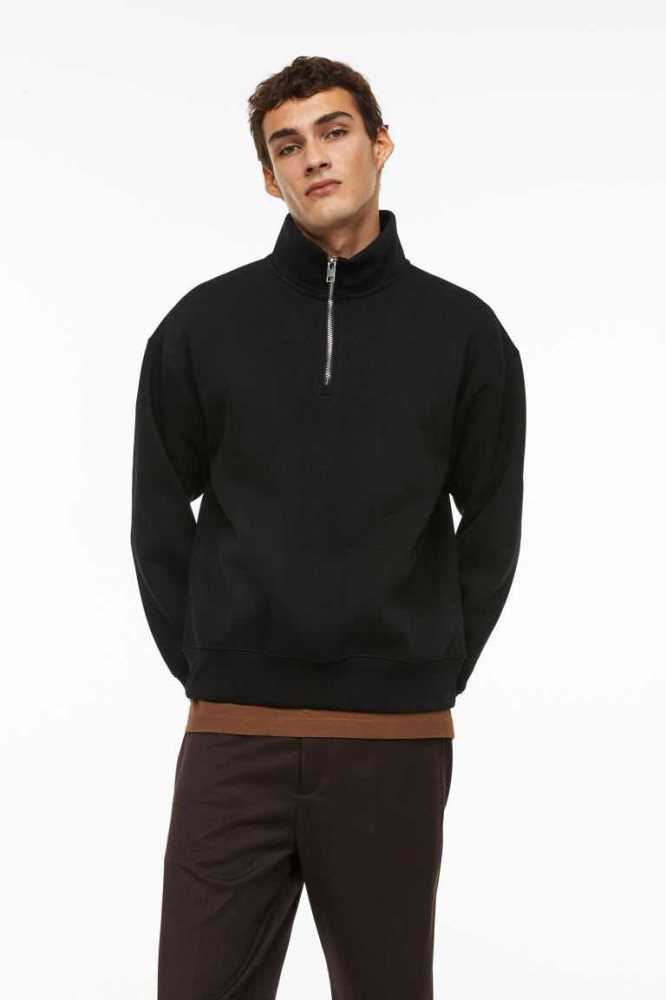 Sudaderas H&M Relaxed Fit Half-zip Hombre Turquesa | 849307WML