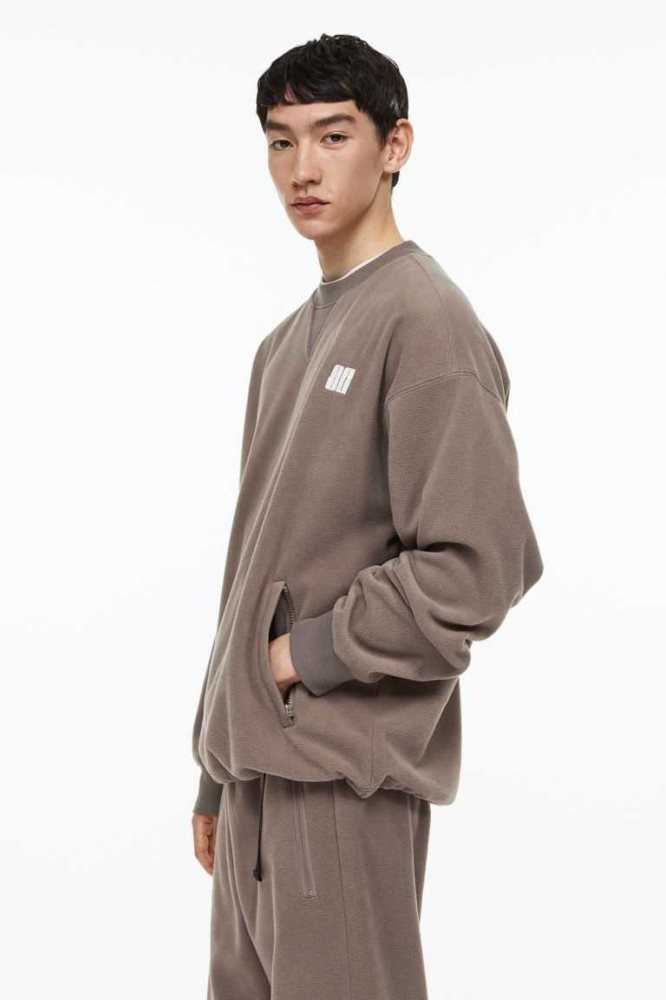 Sudaderas H&M THERMOLITE Oversized Fit Hombre Beige | 592731BOY