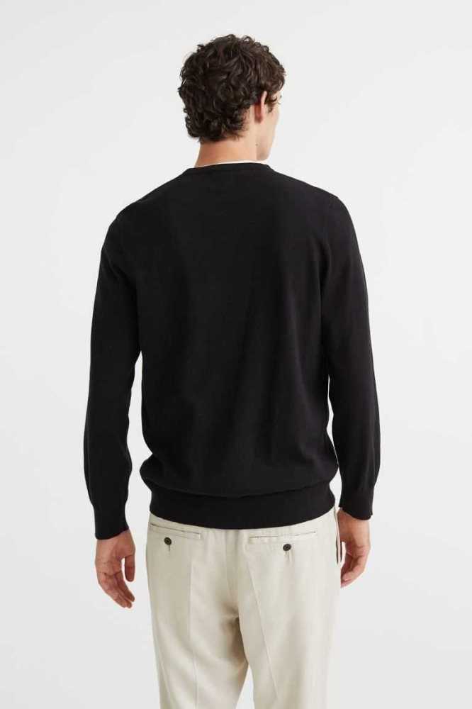 Suéteres H&M Algodon Cardigan Hombre Beige Oscuro | 508749DJK