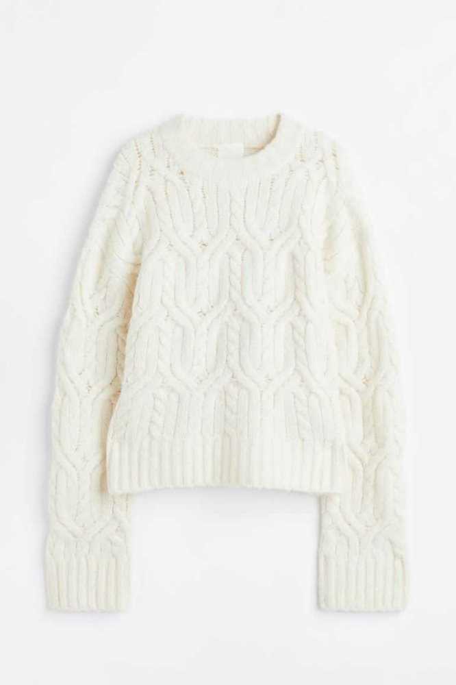 Suéteres H&M Cable-knit Mujer Creme | 261470NCG