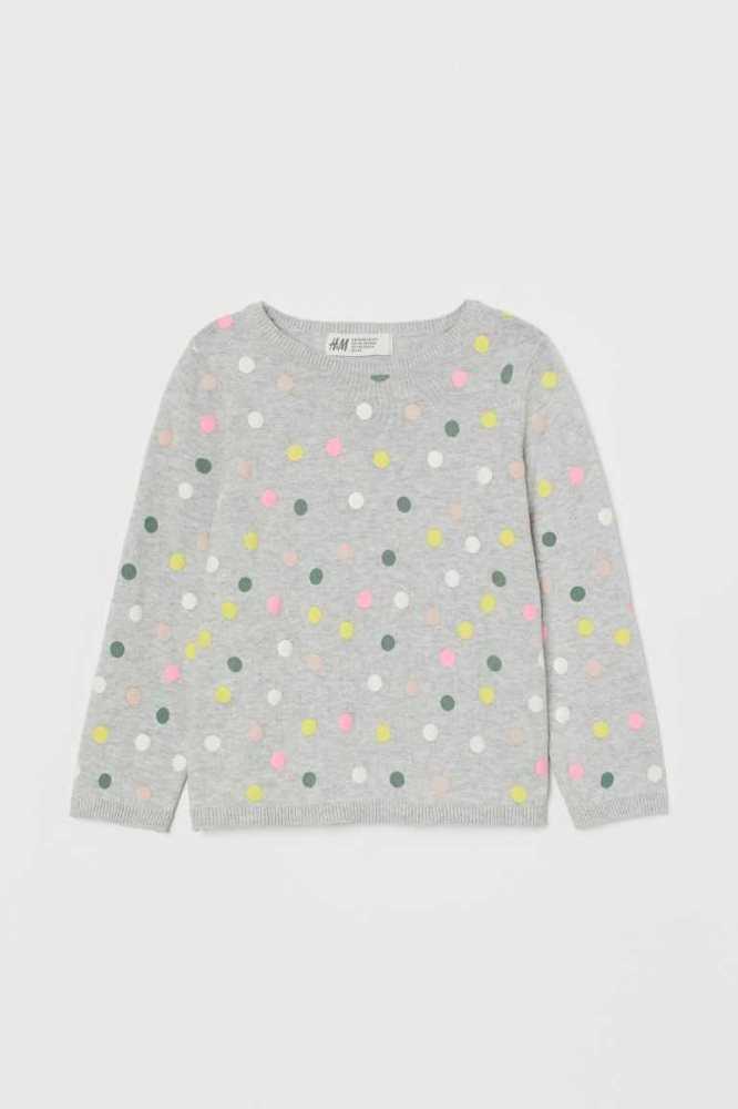 Suéteres H&M Fine-knit Algodon Niños Grises Marrom | 580643RVE