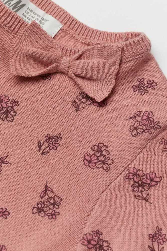 Suéteres H&M Fine-knit Algodon Niños Rosas | 390258LZV