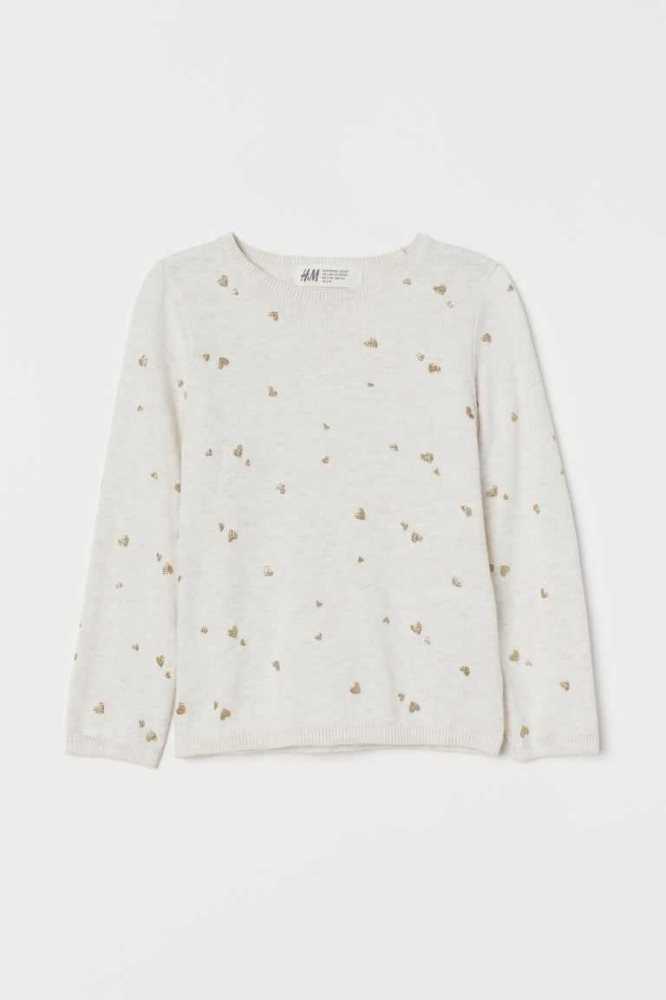 Suéteres H&M Fine-knit Algodon Niños Rosas | 390258LZV