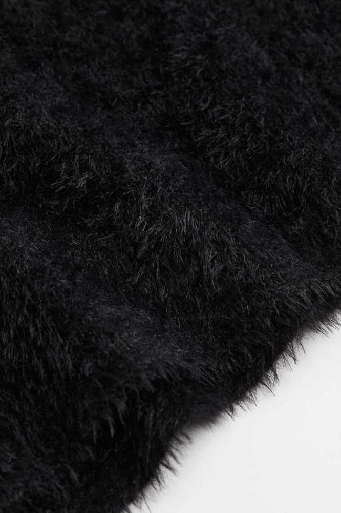 Suéteres H&M Fluffy Mujer Negros | 654730KLJ