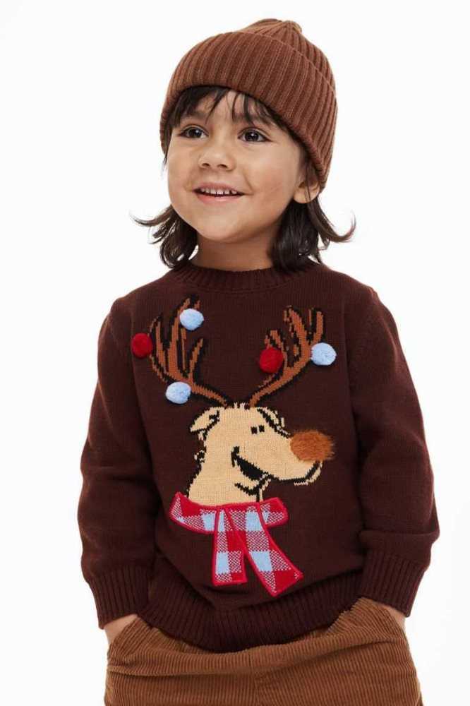 Suéteres H&M Interactive-design Niños Beige Claro | 098745ZVS