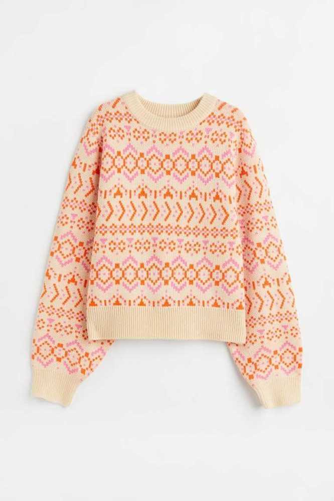 Suéteres H&M Jacquard-knit Mujer Rosas | 937620EOP