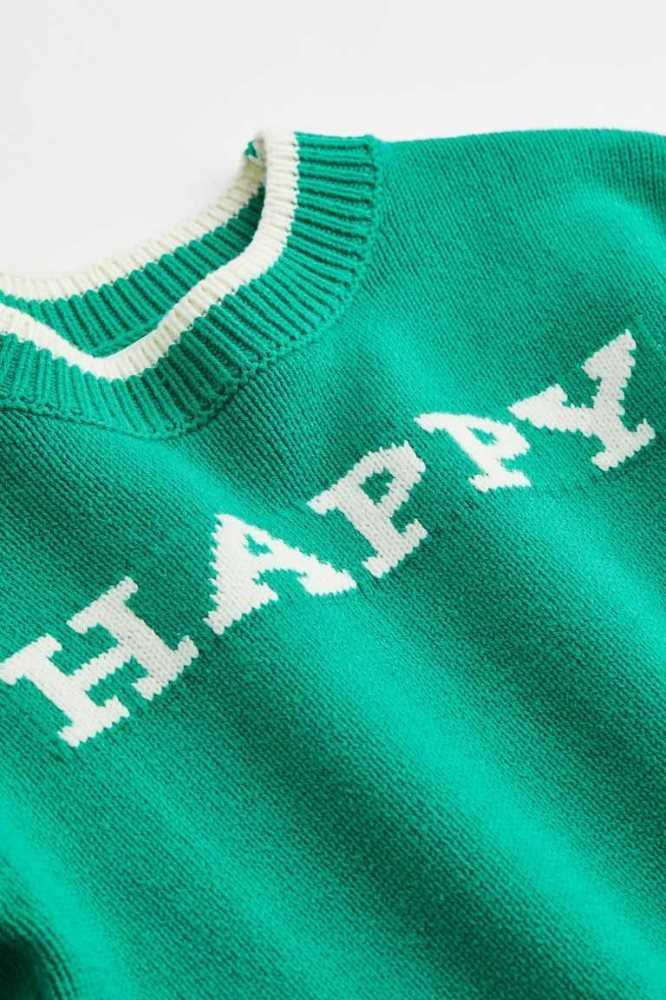 Suéteres H&M Jacquard-knit Niños Verdes | 312479LXI