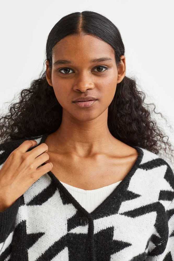 Suéteres H&M Knit Cardigan Mujer Grises Claro | 463725XEV