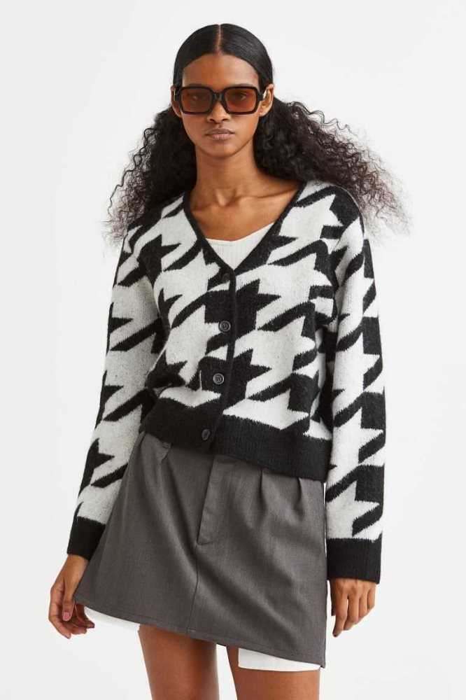 Suéteres H&M Knit Cardigan Mujer Grises Claro | 463725XEV