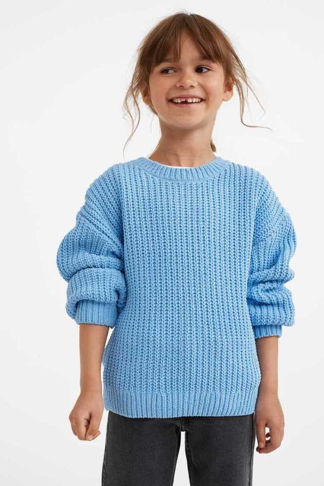 Suéteres H&M Knit Chenille Niños Beige Claro | 367518UXV