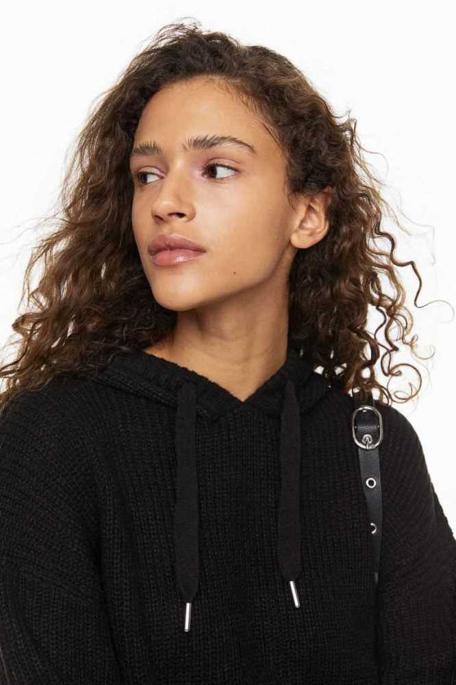 Suéteres H&M Knit Hoodie Mujer Grises | 135842OAC