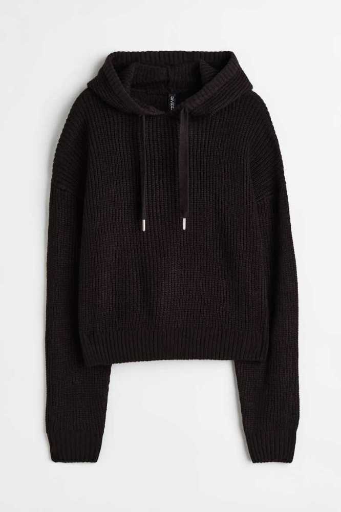 Suéteres H&M Knit Hoodie Mujer Grises | 135842OAC