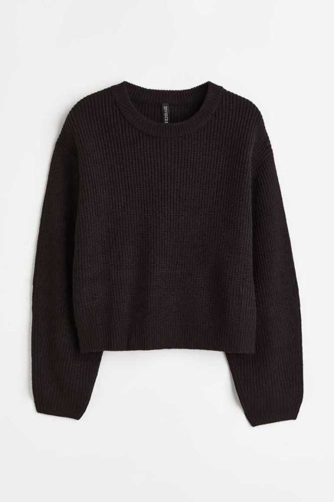 Suéteres H&M Knit Mujer Grises Marrom | 058927PLS