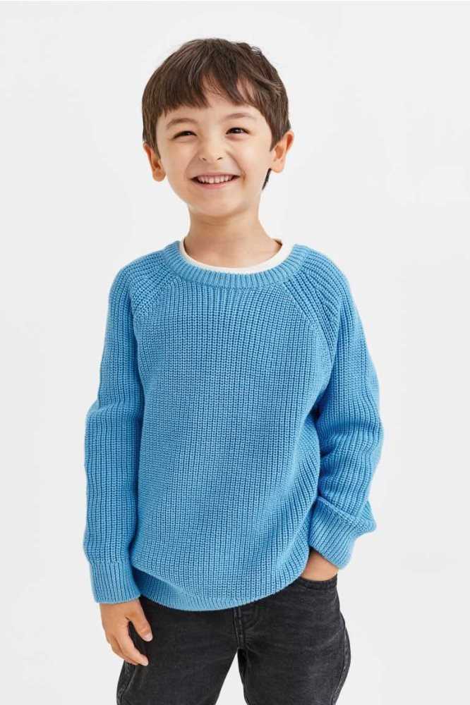 Suéteres H&M Knit Niños Rojos Naranjas | 089623MER