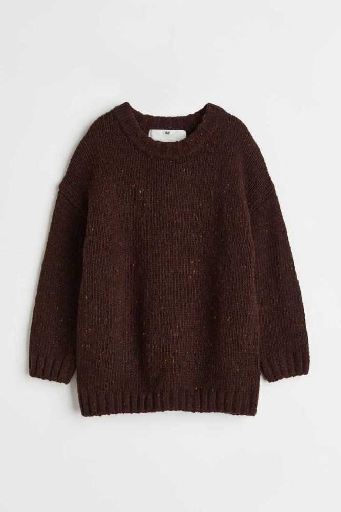 Suéteres H&M Knit Niños Verdes Oscuro | 682750WSX