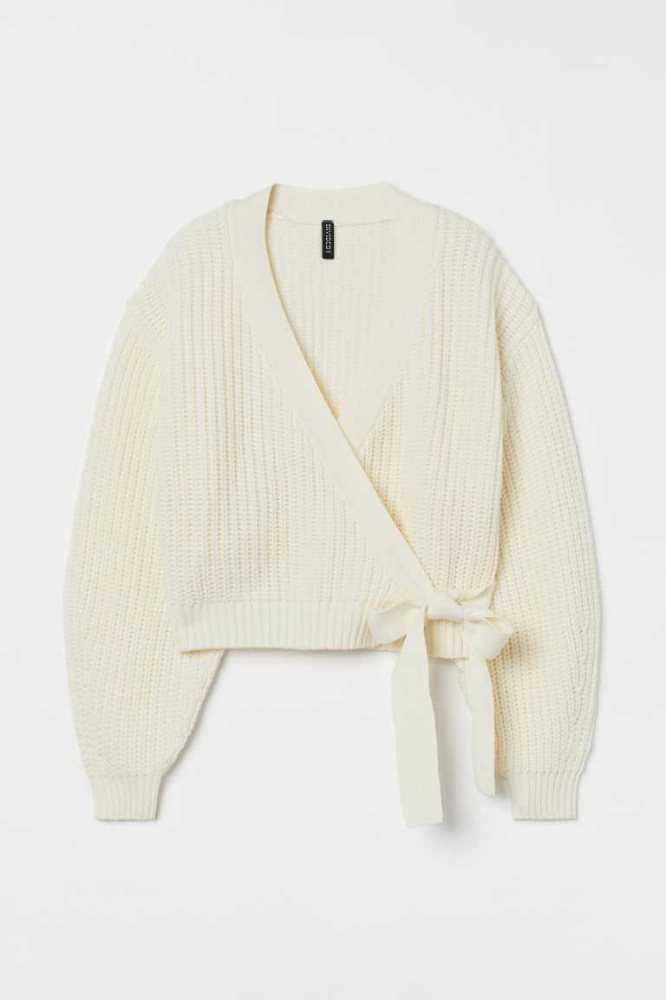 Suéteres H&M Knit Wrap-front Cardigan Mujer Azules Claro | 062783RTD