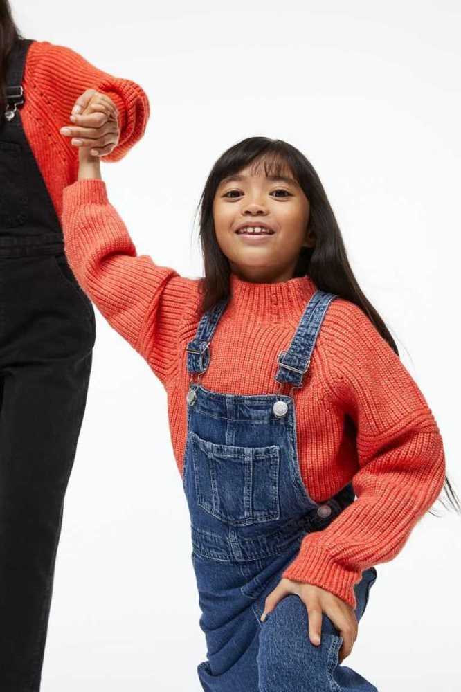 Suéteres H&M Mock Turtleneck Niños Naranjas | 680351OTN