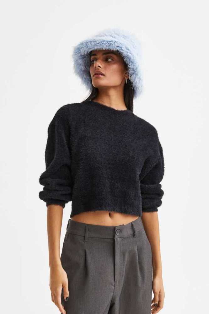 Suéteres H&M Mujer Azules Claro | 102543GJP