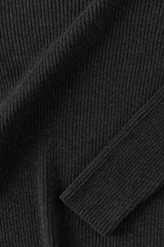 Suéteres H&M Muscle Fit Turtleneck Hombre Negros | 590237MXB