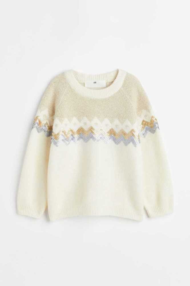 Suéteres H&M Niños Morados Claro | 791084PSE