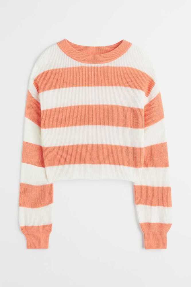 Suéteres H&M Oversized Niños Naranjas | 651047JES