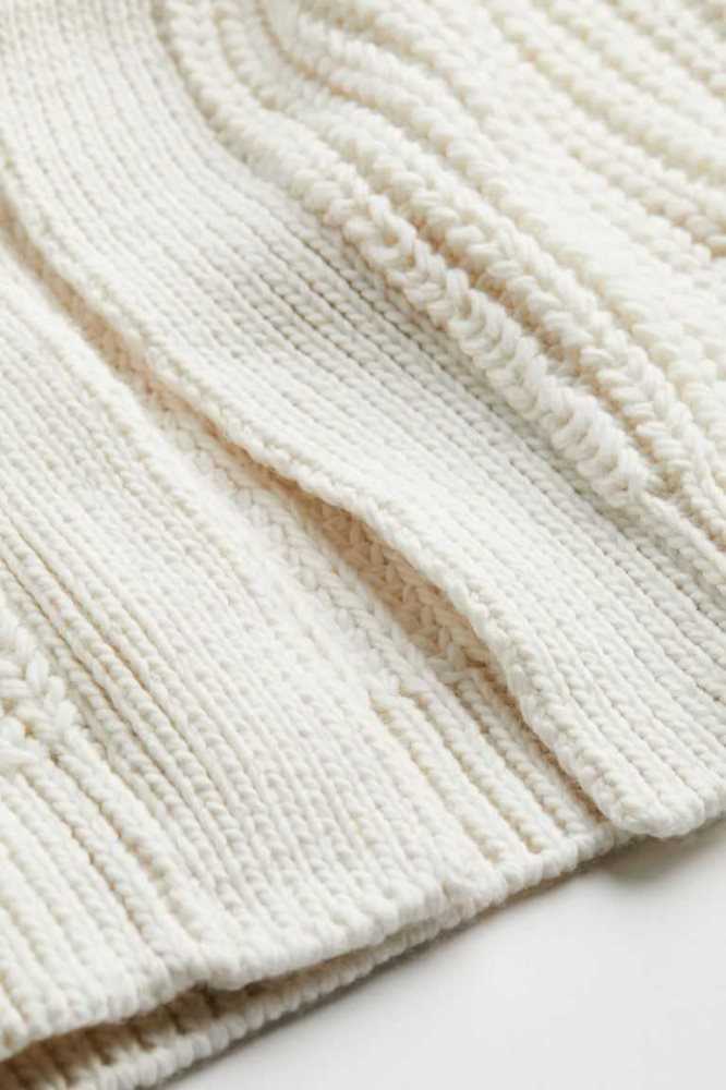 Suéteres H&M Rib-knit Cardigan Mujer Creme | 328145MJW