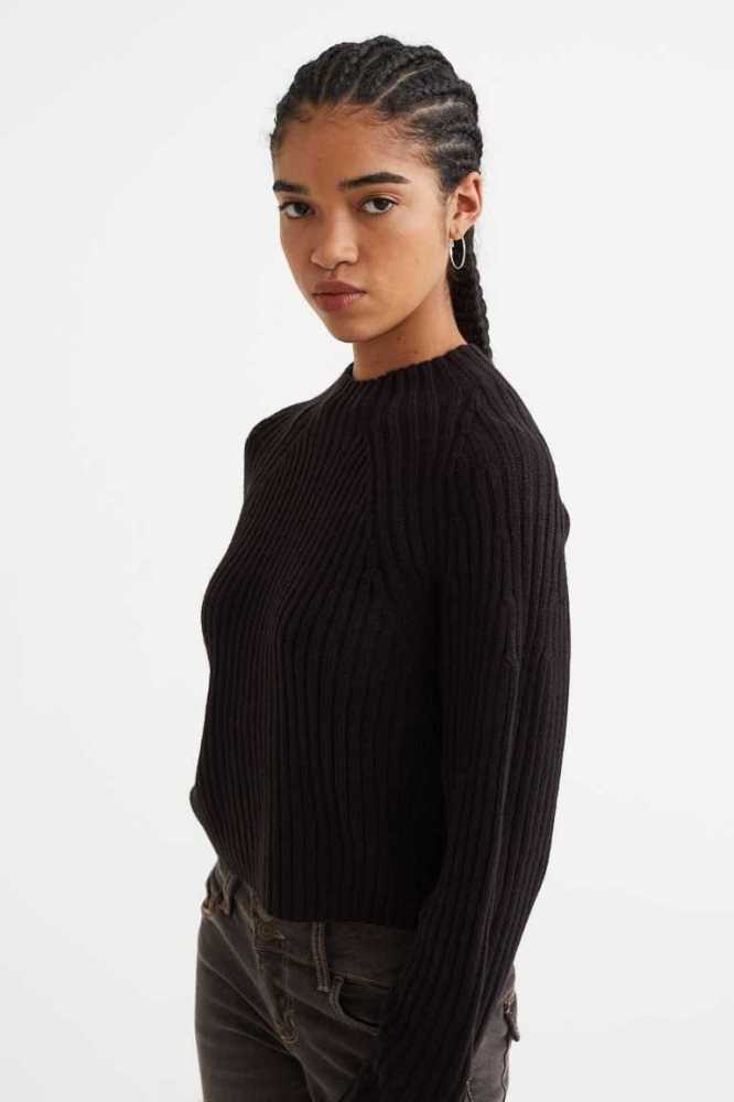 Suéteres H&M Rib-knit Mujer Morados | 237548ANX