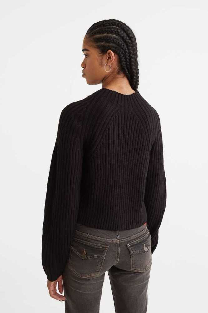 Suéteres H&M Rib-knit Mujer Morados | 237548ANX