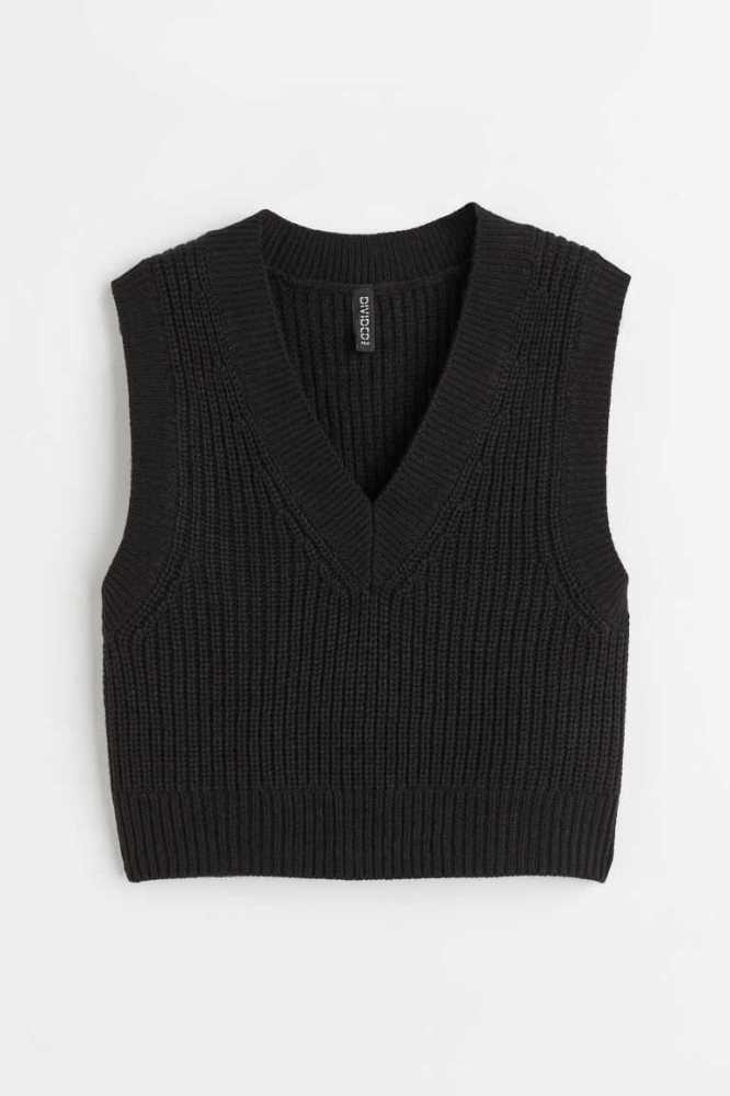 Suéteres H&M Rib-knit Vest Mujer Rosas | 759620BVR