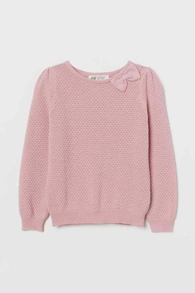 Suéteres H&M Textured-knit Niños Rojos Oscuro | 817962RPE