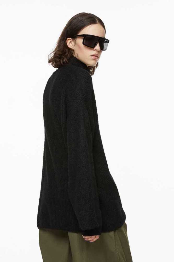 Suéteres H&M Turtleneck Mujer Grises Claro | 238519JGS