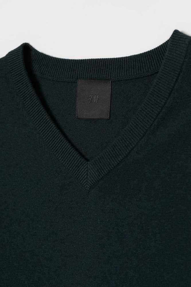 Suéteres H&M V-neck Algodon Hombre Grises | 083247HXO