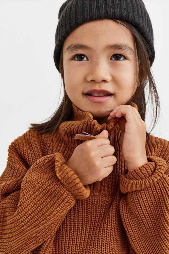 Suéteres H&M Zip-top Knit Niños Beige Claro | 973158FYV