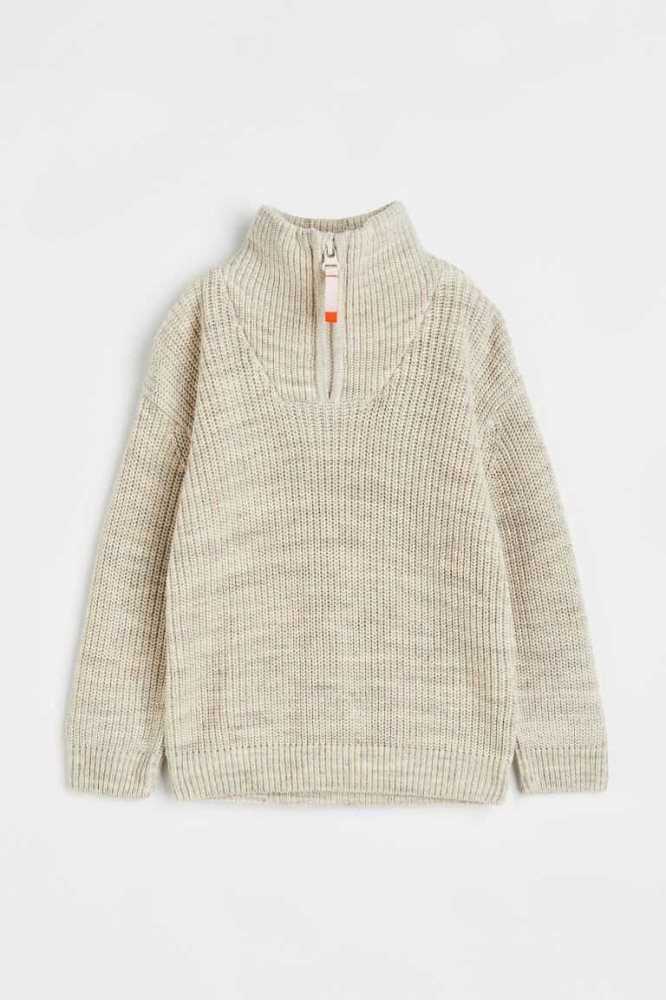 Suéteres H&M Zip-top Knit Niños Marrom | 719864TYU