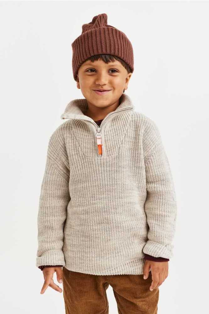 Suéteres H&M Zip-top Knit Niños Marrom | 719864TYU