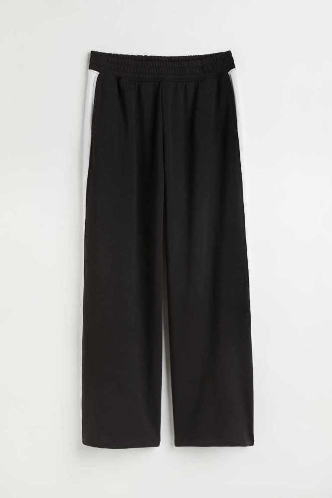 Talla Extra H&M Anchos-leg Sweatpants Mujer Azules Claro | 916275BWY