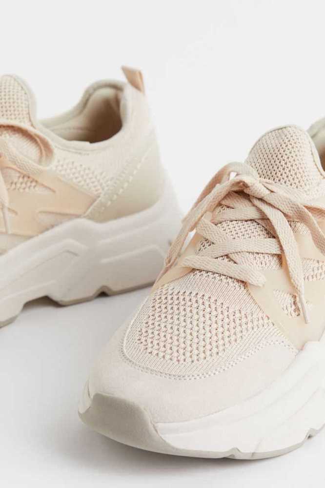 Tenis H&M Fornido Mujer Beige Claro | 805346IEC