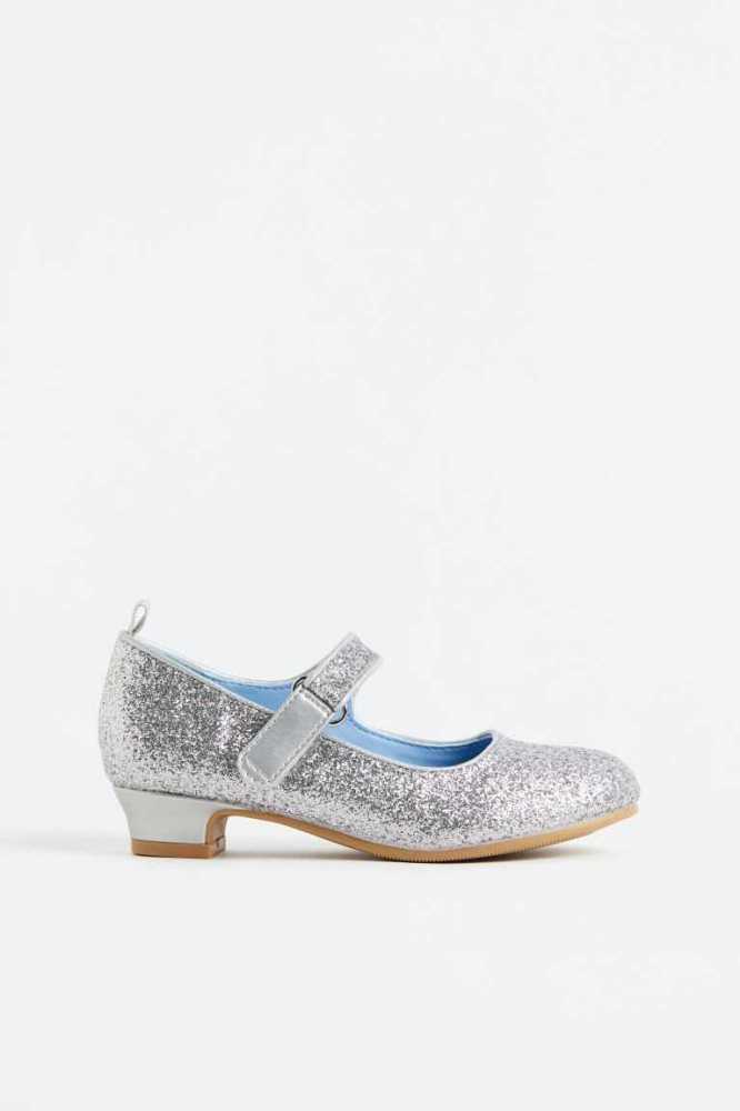 Tenis H&M Glittery Shoes Niños Plateados | 921063IMH