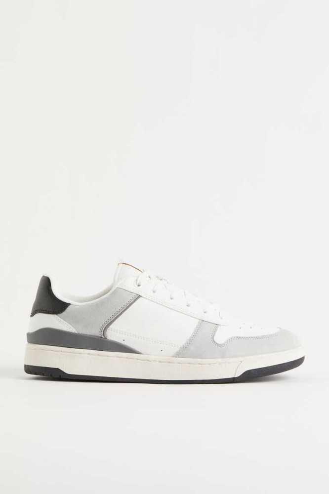 Tenis H&M Hombre Blancos Azules Claro | 293516BDW