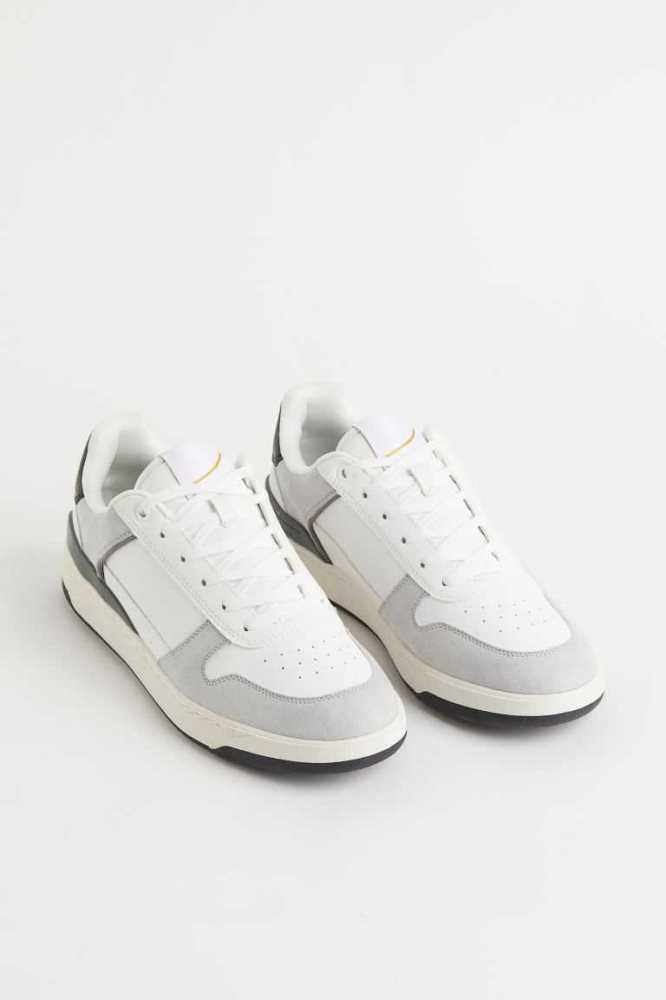 Tenis H&M Hombre Blancos Azules Claro | 293516BDW