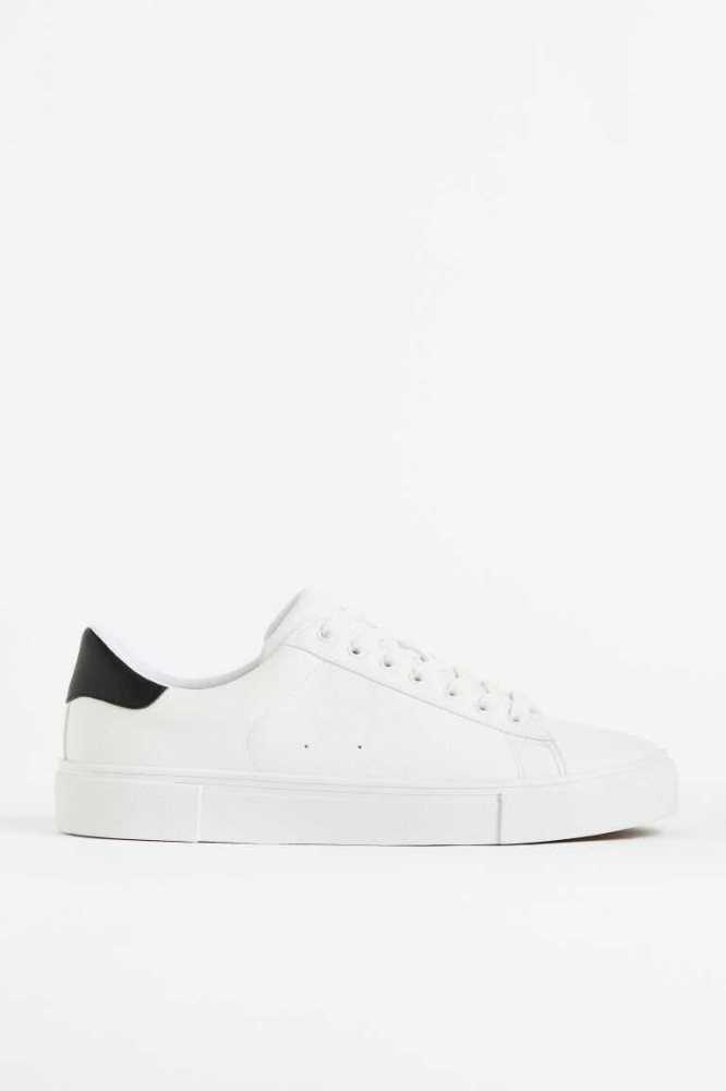 Tenis H&M Hombre Blancos Negros | 106852DLU