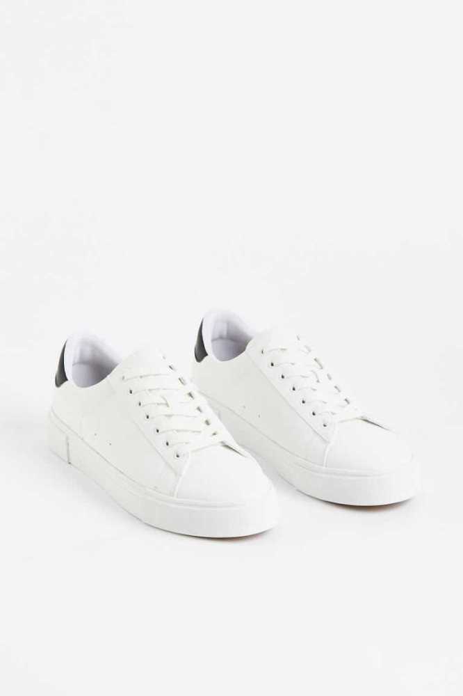 Tenis H&M Hombre Blancos Negros | 106852DLU