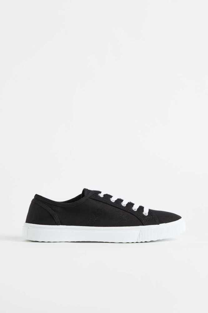 Tenis H&M Lona Mujer Azules Oscuro | 275604PIK