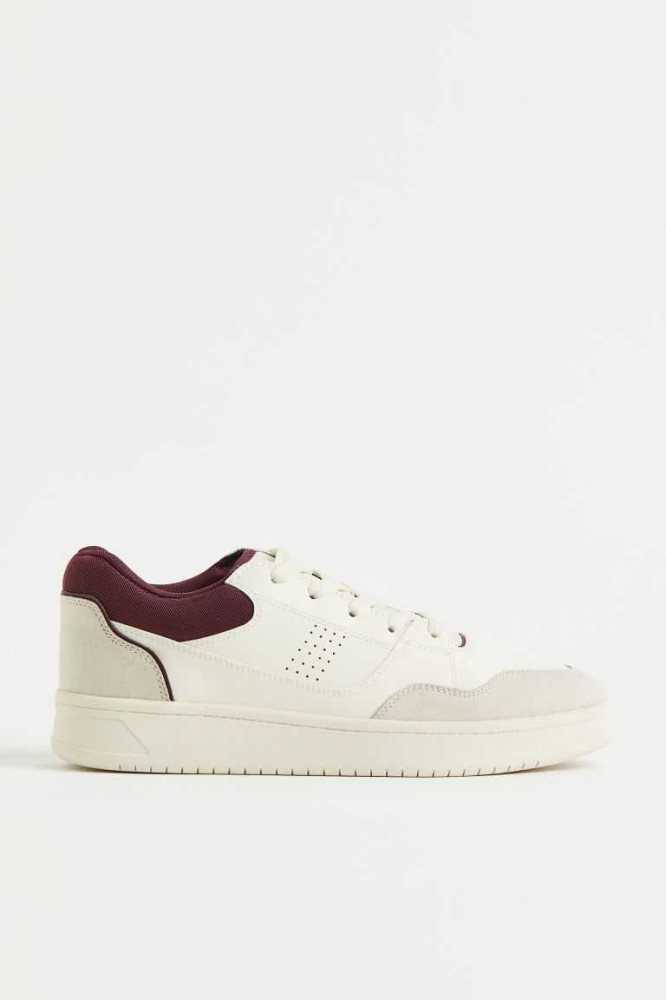 Tenis H&M Mujer Creme Vino | 710543EQS