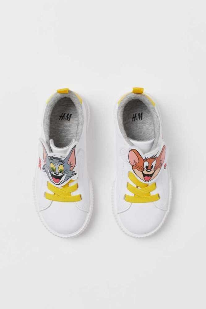 Tenis H&M Printed Niños Blancos | 860347LCF