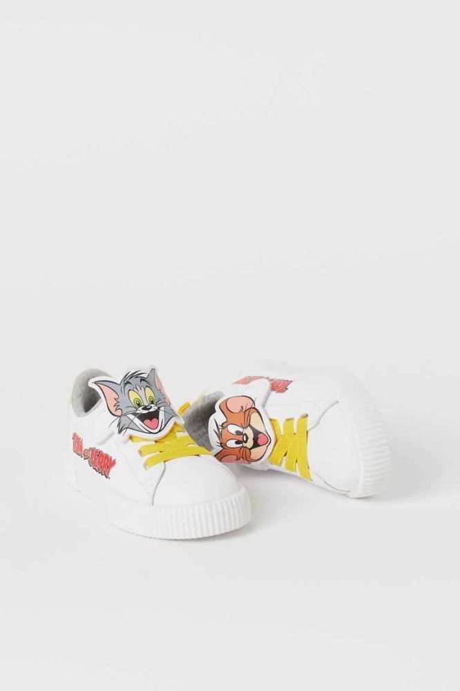 Tenis H&M Printed Niños Blancos | 860347LCF