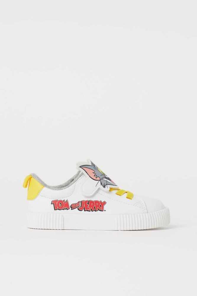 Tenis H&M Printed Niños Blancos | 860347LCF