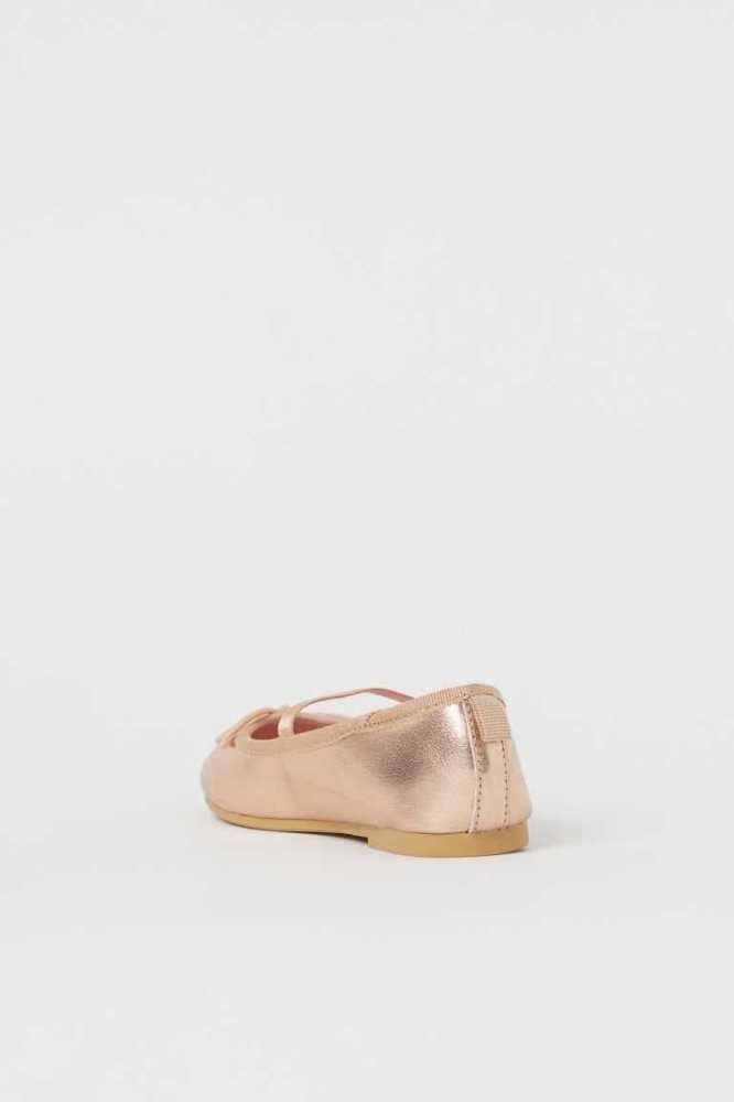 Tenis Planos H&M Ballet Niños Beige | 264731AOW